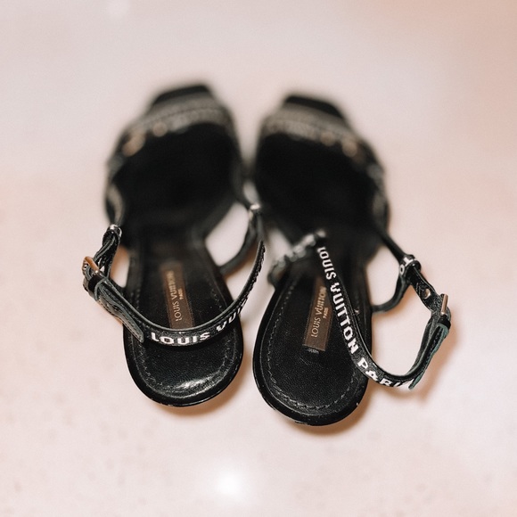 Louis Vuitton Logo Print Stiletto - Size 39.5 (9 1/2) - Picture 5 of 11